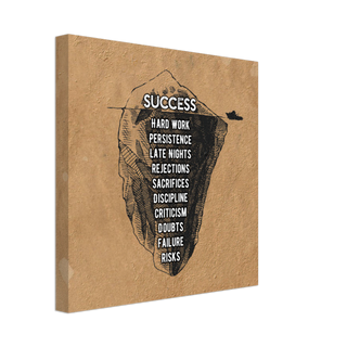 The Iceberg Of Success Canvas Art Print